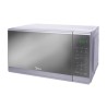 Midea Microondas 0.7 pies puerta con acabado espejo Gabinete Gris MMDF07S2MG
