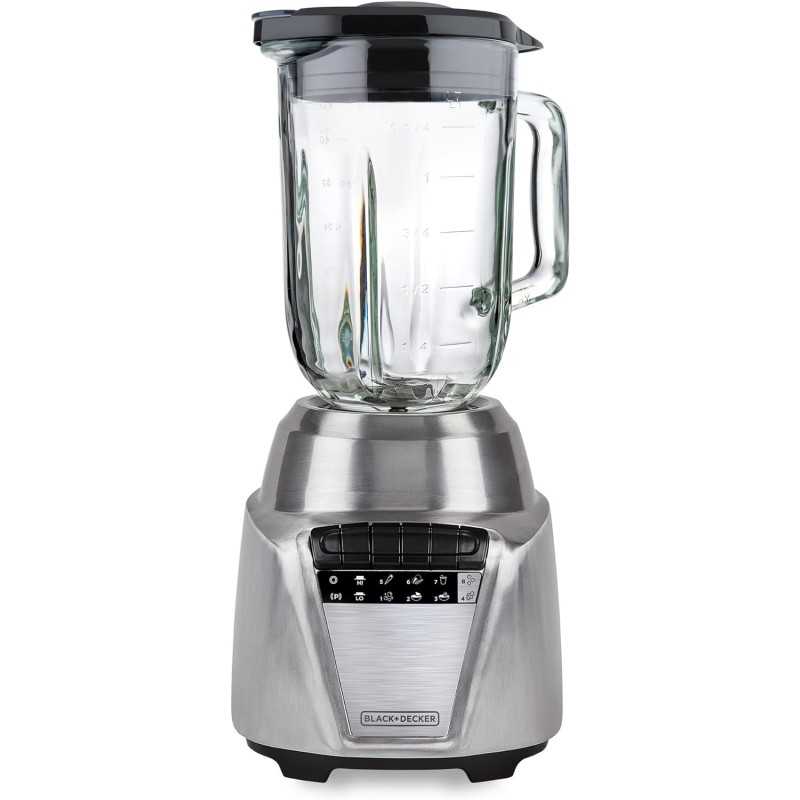 Black + Decker licuadora 8 veloc vidrio 1.25L 700w gris - BL0876-2SDLA