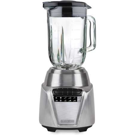 Black + Decker licuadora 8 veloc vidrio 1.25L 700w gris - BL0876-2SDLA
