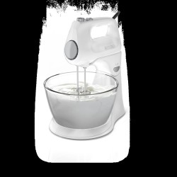 Black+Decker Batidora 2 en 1 vertical y manual  250 watts color blanca - MX9125-0WDLA