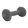 Stingray mancuerna metalica cubierta con neopreno color gris-SFMAN-8LB