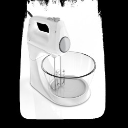 Black+Decker Batidora 2 en 1 vertical y manual  250 watts color blanca - MX9125-0WDLA