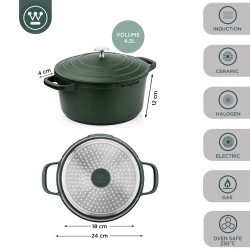 Westinghouse cacerola Performance verde 28cm WCCC0095028SG