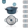 Westinghouse cacerola Performance azul 28cm WCCC0095028BL