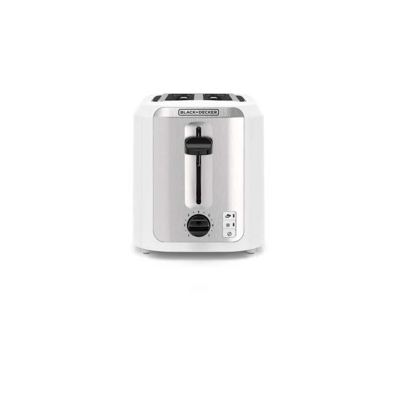Black+Decker tostadora 2 rebanadas plateada - TR7827-1WDLA