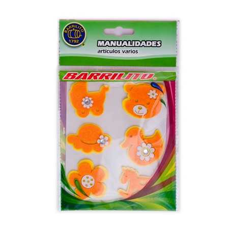 Barrilito calcomania animal fs010 6pc/set