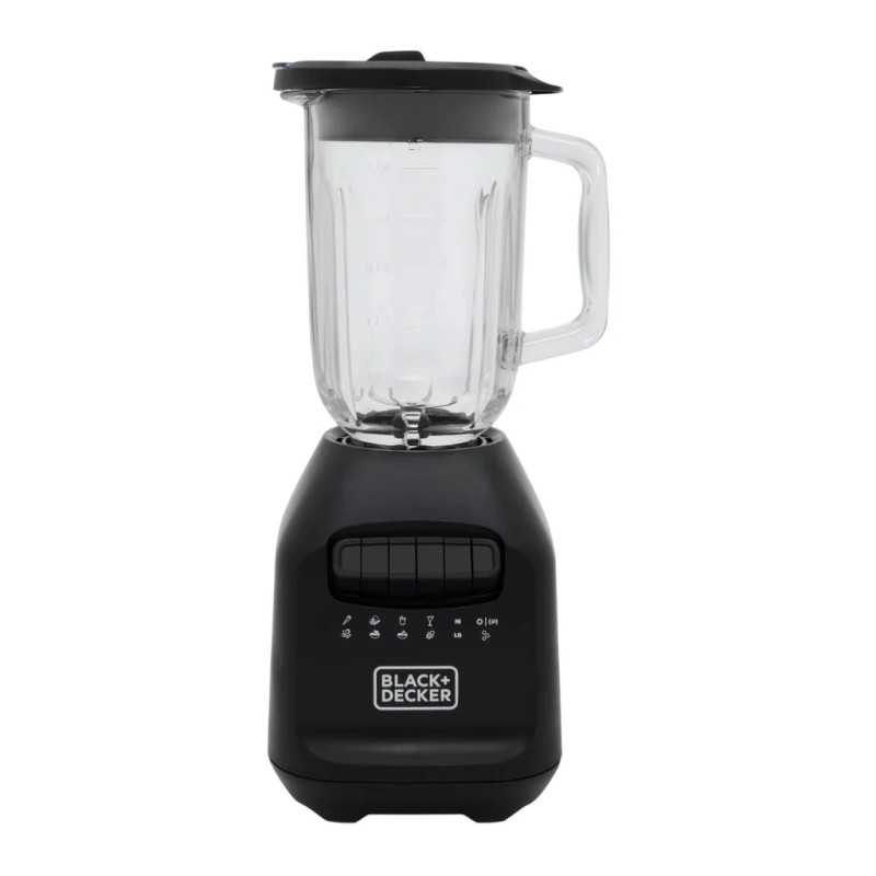 Black + Decker licuadora ice crush 1.5 lts jarra de vidrio negra - BL2209GBB-LA