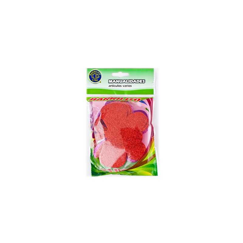 Barrilito calcomania de foamy mariposa fs002 con pegamento 9.6 cm 10 piezas 3 colores