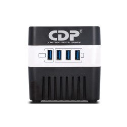 CDP regulador 120 v 500 va/ 250 w avr 4 nema15 4usb RU-AVR604