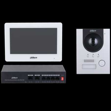 Dahua kit de videoportero IP y wi-fi - DHI-KTP04(S)/DHI-VTO2201F-P-S2/DHI-VTH5421HW- 1.0.01.15.12451-0001