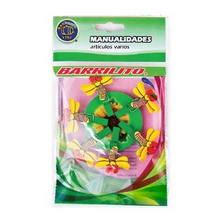 Barrilito clip de madera libelulas wclp9 6 piezas