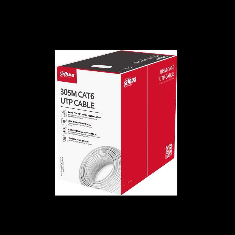 Dahua cable UTP CAT6 de 305m color azul - DH-PFM920I-6UN-C-  1.0.99.50.10046