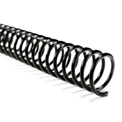 Emdo arillo plastico espiral negro paso 4:1 06mm p/30 hjs bolsa 100 unidades 1111-10660