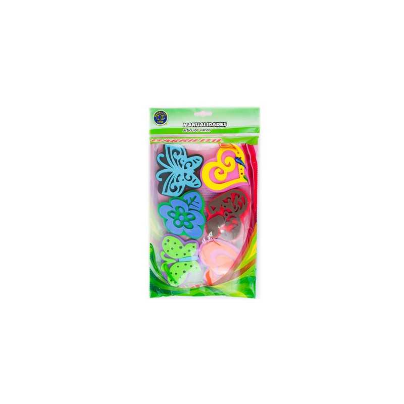 Barrilito set de sellos de foamy varias formas fs038