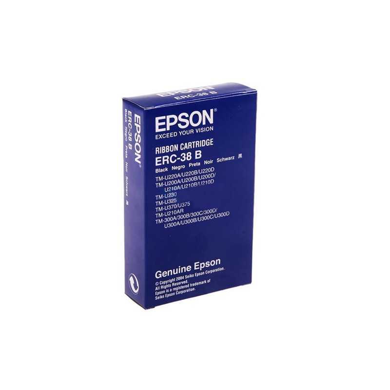 Epson cinta negra para ERC-30/34/38/M 115/119/133/TM-200/300/U200/U210/U220/U370 ERC38B