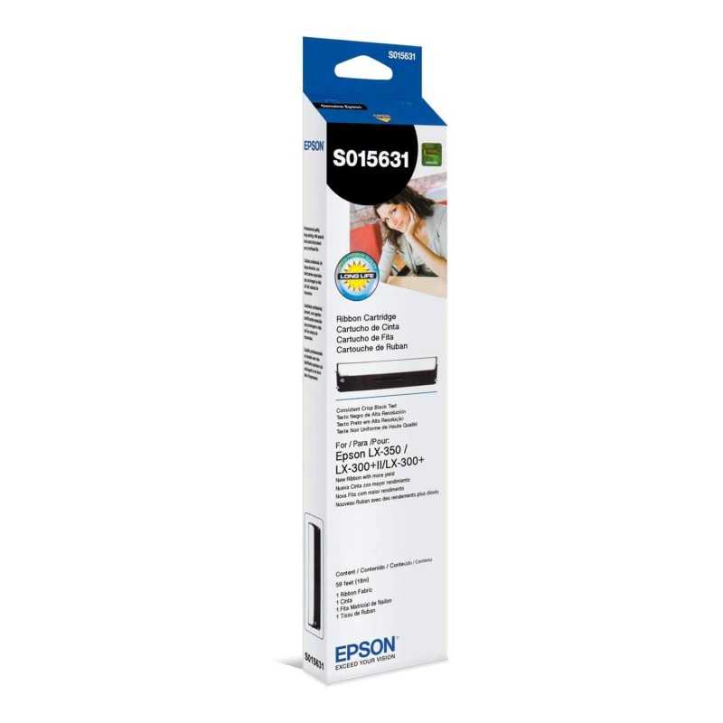 Epson cinta negra edg ribbon cartridge para LX350/LX300 S015631