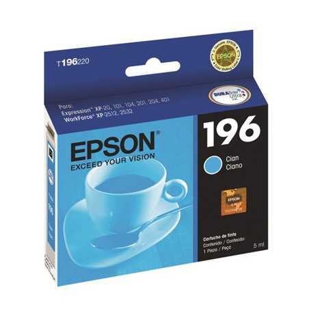 Epson cartucho cyan para XP-101/201/401 workforce WF2512/WF2532 T196220-AL